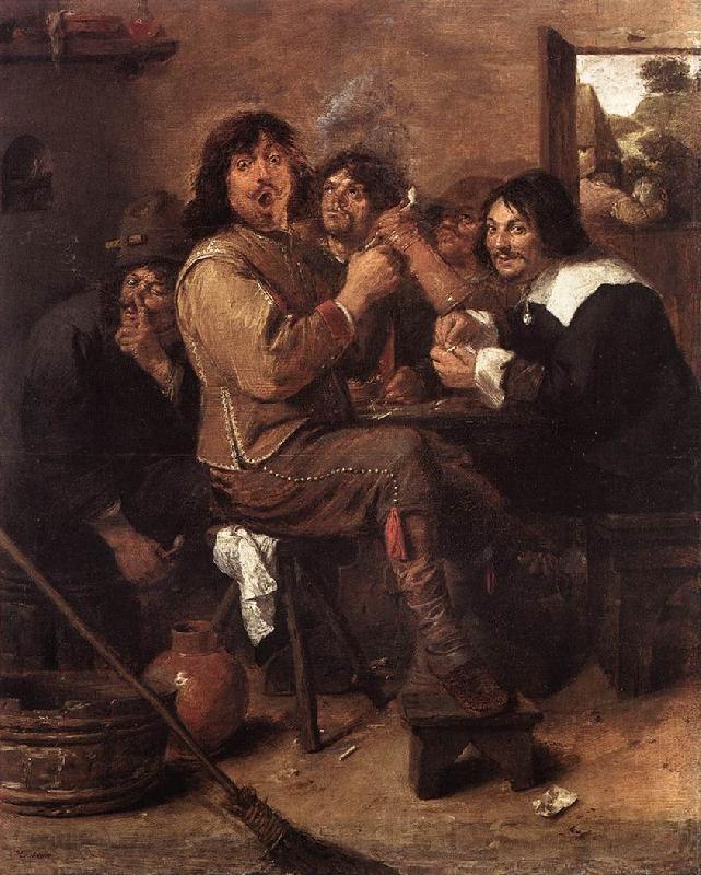 BROUWER, Adriaen Smoking Men ff Spain oil painting art
